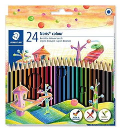 Staedtler Lápices de Colores Noris Colour Wopex Ecológico - Estuche de 24 Unidades (Set de 5)
