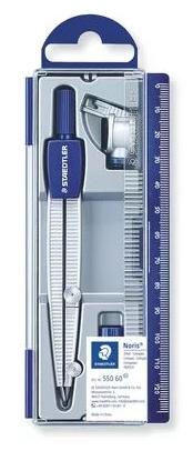 Staedtler Compás Escolar Noris 550 Con Tubo De Minas Y Adaptador Universal, Set De 5 Unidades (Set de 5) Staedtler Compás Escolar Noris 550 Con Tubo De Minas Y Adaptador Universal, Set De 5 Unidades (Set de 5)