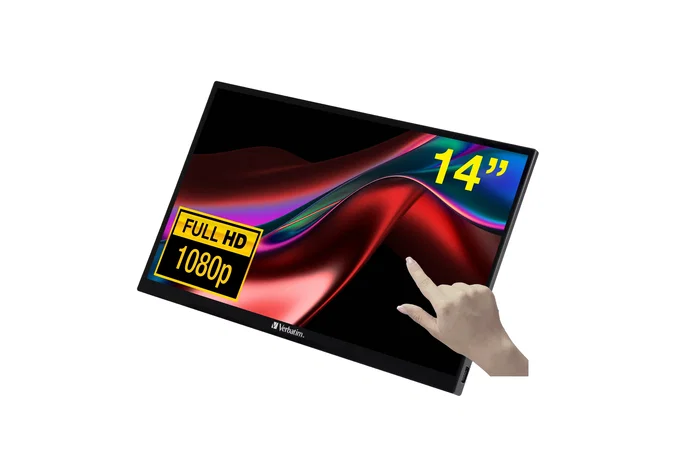 Verbatim Monitor Portátil Táctil PMT-14 14 pulgadas Full HD IPS Verbatim Monitor Portátil Táctil PMT-14 14 pulgadas Full HD IPS