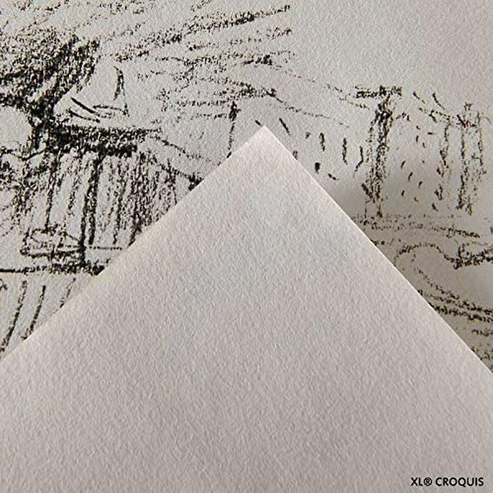 Canson Bloc de dibujo para croquis Din A4, 120 hojas, grano fino 90 g