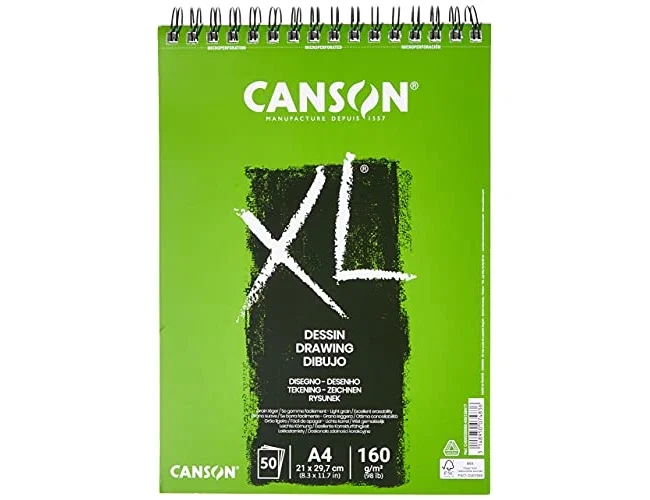 Canson XL Dessin Bloc de Dibujo A4 Microperforado 50 Hojas 160 g/m² Canson XL Dessin Bloc de Dibujo A4 Microperforado 50 Hojas 160 g/m²