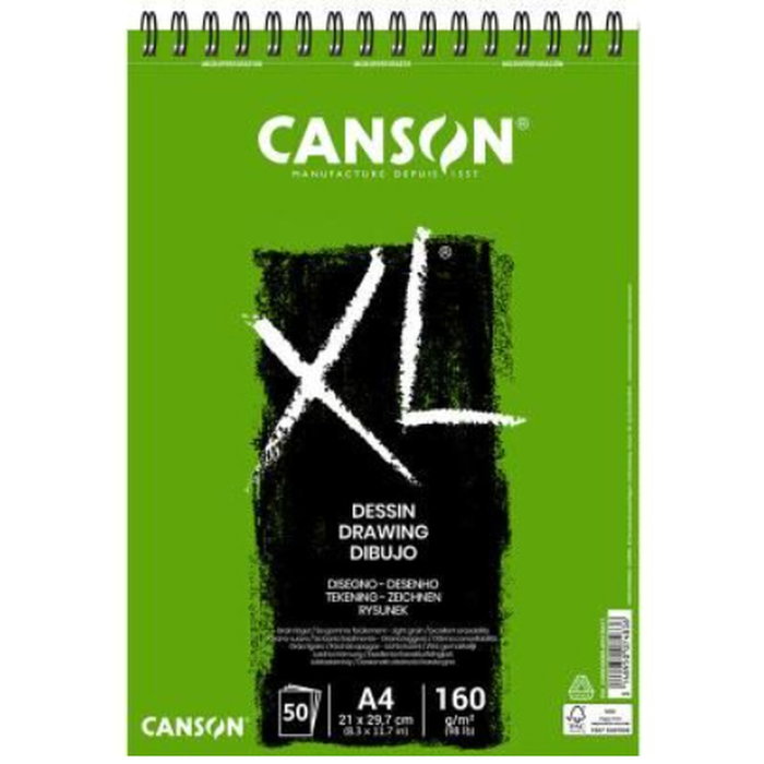 Canson Bloc de Dibujo XL Dessin A4 160g 50 Hojas