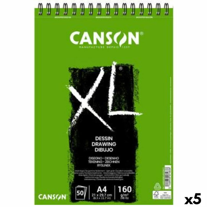 Canson Bloc de Dibujo XL Dessin A4 160g 50 Hojas