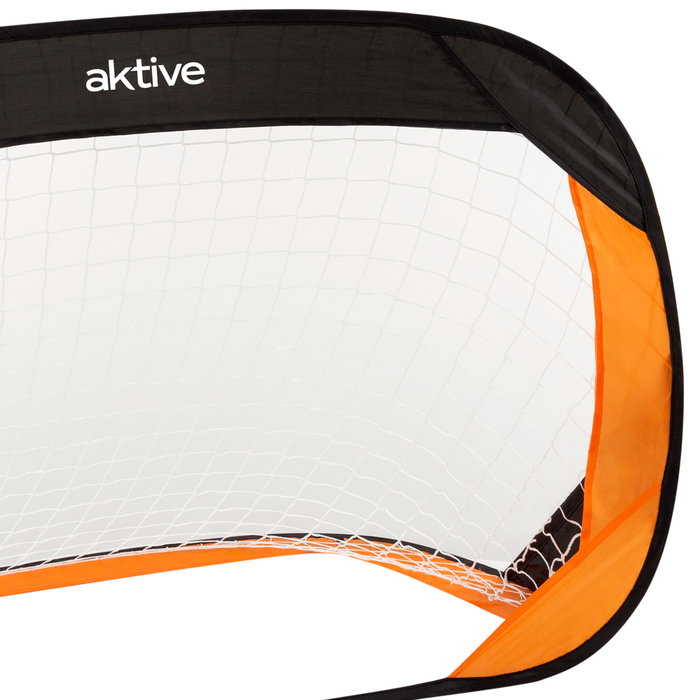 Aktive Sports Set de 2 Porterías de Fútbol Pop-Up 120x80x80 cm