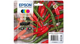 EPSON Cartucho 4 colores Multipack 503XL Negro y 503CMY Standard WF-2960dwf,WF-2965dwf, XP-5205 Pimiento