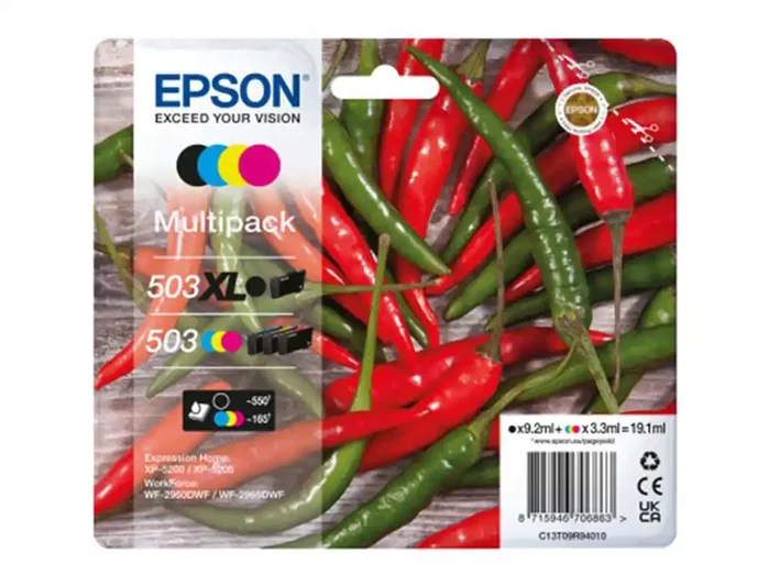 Epson Multipack 503XL Negro y 503 CMY Epson Multipack 503XL Negro y 503 CMY
