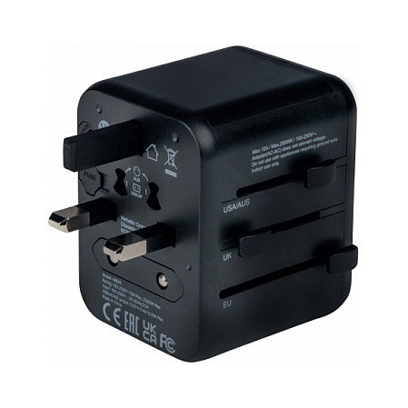 Verbatim UTA-01 Adaptador de Viaje Universal con 2 Puertos USB-A Verbatim UTA-01 Adaptador de Viaje Universal con 2 Puertos USB-A