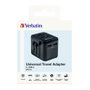 Verbatim UTA-01 Adaptador de Viaje Universal con 2 Puertos USB-A