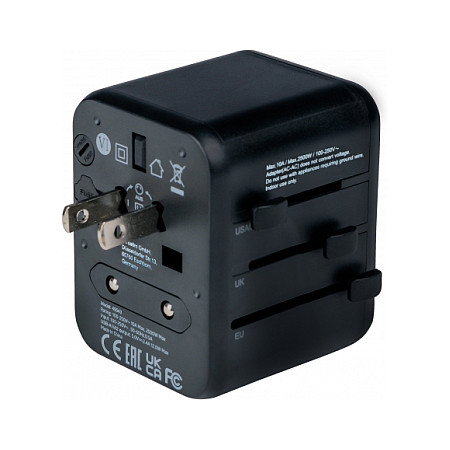 Verbatim UTA-01 Adaptador de Viaje Universal con 2 Puertos USB-A Verbatim UTA-01 Adaptador de Viaje Universal con 2 Puertos USB-A