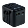 Verbatim UTA-02 Adaptador Universal de Viaje con USB-C 20W y USB-A 18W