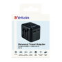 Verbatim UTA-02 Adaptador Universal de Viaje con USB-C 20W y USB-A 18W