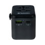 Verbatim UTA-02 Adaptador Universal de Viaje con USB-C 20W y USB-A 18W