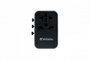 Verbatim UTA-04 Adaptador de Viaje Universal 61W con 2x USB-C y 3x USB-A