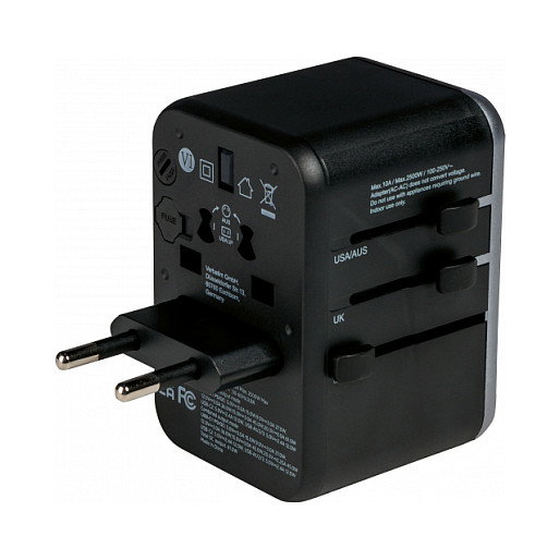 Verbatim UTA-04 Adaptador de Viaje Universal 61W con 2x USB-C y 3x USB-A Verbatim UTA-04 Adaptador de Viaje Universal 61W con 2x USB-C y 3x USB-A