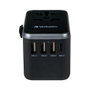 Verbatim UTA-04 Adaptador de Viaje Universal 61W con 2x USB-C y 3x USB-A