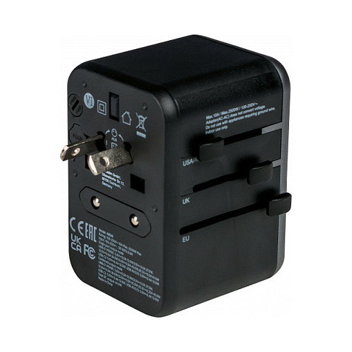 Verbatim UTA-04 Adaptador de Viaje Universal 61W con 2x USB-C y 3x USB-A Verbatim UTA-04 Adaptador de Viaje Universal 61W con 2x USB-C y 3x USB-A