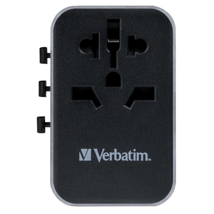 Verbatim UTA-04 Adaptador de Viaje Universal 61W con 2xUSB-C y 3xUSB-A Verbatim UTA-04 Adaptador de Viaje Universal 61W con 2xUSB-C y 3xUSB-A