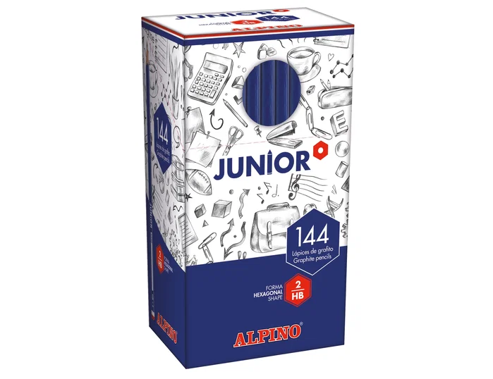 Alpino Lápices de Grafito Junior con Cabecilla, Caja de 144 Unidades Alpino Lápices de Grafito Junior con Cabecilla, Caja de 144 Unidades