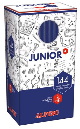 Alpino Lápices de Grafito Junior Caja de 144 Unidades Alpino Lápices de Grafito Junior Caja de 144 Unidades