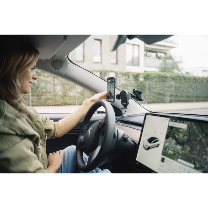 Verbatim FWC-01 Cargador inalámbrico para coche Qi 15W USB-C Negro