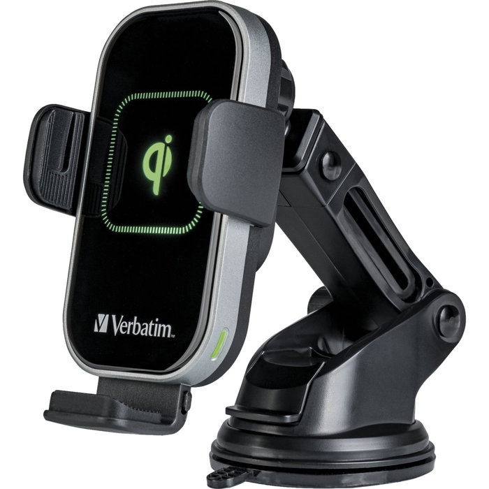 Verbatim FWC-02 Cargador Inalámbrico Rápido Qi 15W para Coche en Negro