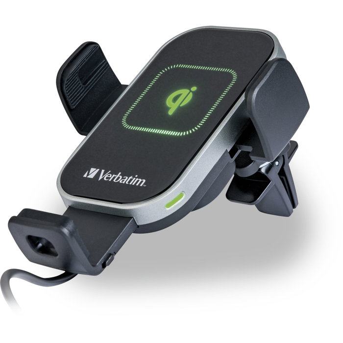 Verbatim FWC-02 Cargador Inalámbrico Rápido Qi 15W para Coche en Negro