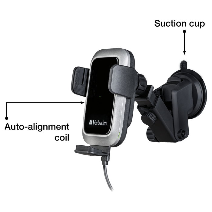Verbatim FWC-03 Pro Qi Cargador Inalámbrico para Coche