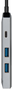 Aisens Dock USB-C 4 en 1 con HDMI 4K, 2x USB y PD 100W, Gris