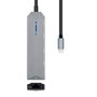 Aisens USB-C Dock 5 en 1 con HDMI 4K, RJ45, 2xUSB y PD 100W, Gris