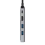 Aisens Docking Station 5 en 1 USB-C, HDMI 4K, RJ45, 2xUSB, PD 100W - Gris