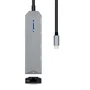 Aisens Docking Station 5 en 1 USB-C, HDMI 4K, RJ45, 2xUSB, PD 100W - Gris