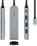 Aisens USB-C Dock 5 en 1 con HDMI 4K, RJ45, 2xUSB y PD 100W, Gris