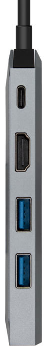 Aisens USB-C Dock 5 en 1 con HDMI 4K, RJ45, 2xUSB y PD 100W, Gris Aisens USB-C Dock 5 en 1 con HDMI 4K, RJ45, 2xUSB y PD 100W, Gris