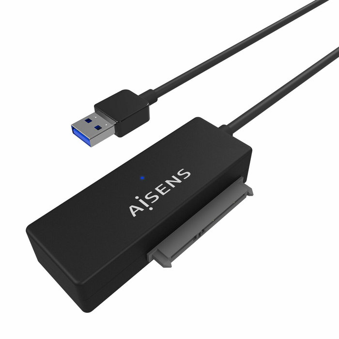 Aisens Adaptador ASE-35A01B SATA a USB-A para Discos Duros 2.5 y 3.5 con Alimentador