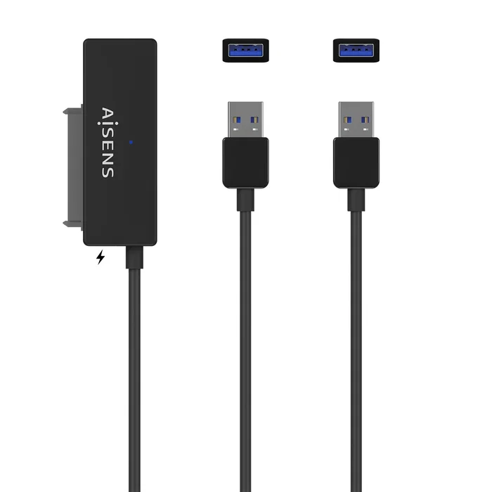 Aisens Adaptador SATA a USB-A para discos duros 2.5 y 3.5 con alimentador ASE-35A01B Aisens Adaptador SATA a USB-A para discos duros 2.5 y 3.5 con alimentador ASE-35A01B