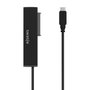 Aisens Adaptador ASE-35C02B SATA a USB-C para Discos Duros 2.5 y 3.5 con Alimentador, Negro