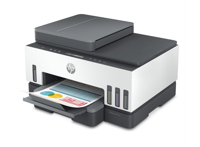 HP Smart Tank 7305 - Impresora Multifunción Color con Wi-Fi y Dúplex, Sistema de Tanques de Tinta Recargables, ADF, 15 ppm