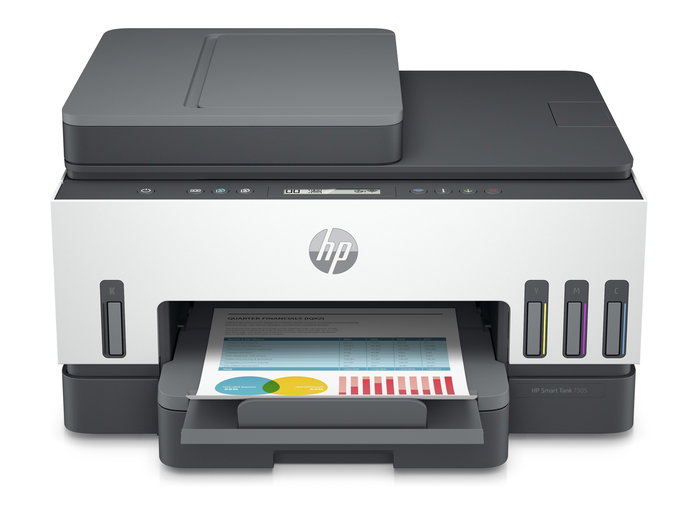 HP Smart Tank 7305 - Impresora Multifunción Color con Wi-Fi y Dúplex, Sistema de Tanques de Tinta Recargables, ADF, 15 ppm