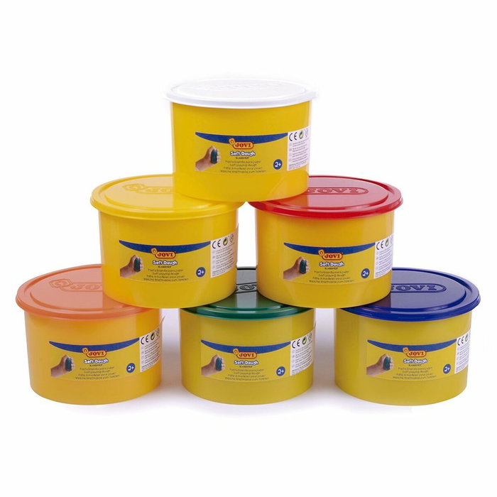 JOVI Set de 6 botes Soft Dough Blandiver 460g colores surtidos JOVI Set de 6 botes Soft Dough Blandiver 460g colores surtidos
