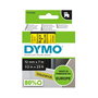 Dymo D1 Etiquetas S0720580 para LabelManager y LabelWriter 450 DUO, Negro sobre Amarillo, Autoadhesivas de Poliéster, 12 mm x 7 m, Resistente a Agua y UV