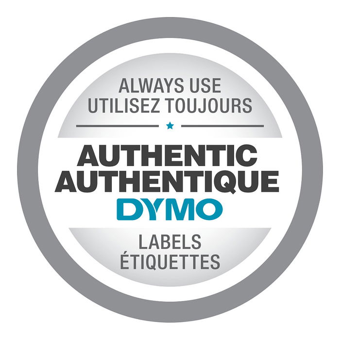 Dymo S0721620 Etiquetas LabelWriter LetraTag 12 mm x 4 m Negro sobre Amarillo