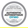 Dymo S0721620 Etiquetas LabelWriter LetraTag 12 mm x 4 m Negro sobre Amarillo