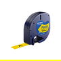 Dymo S0721620 Etiquetas LabelWriter LetraTag 12 mm x 4 m Negro sobre Amarillo