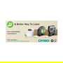 Dymo S0721620 Etiquetas LabelWriter LetraTag 12 mm x 4 m Negro sobre Amarillo