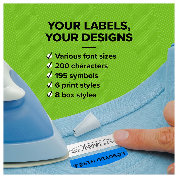 Dymo S0721620 Etiquetas LabelWriter LetraTag 12 mm x 4 m Negro sobre Amarillo