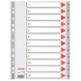 Esselte Separadores Numéricos 1-12 con Carátula en Color y Refuerzo Multitaladro (Set de 10) inevitable