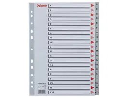 Separadores Esselte A-Z Abecedario Gris A4 (10 Unidades)