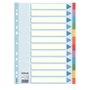 Esselte Separadores Multitaladro Cartón 12 Posiciones A4 Colores Surtidos (Set de 10)