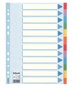 Esselte Separadores Multitaladro Cartón 12 Posiciones A4 Colores Surtidos (Set de 10)