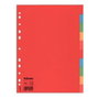 Esselte Separadores de Cartulina Multitaladro, Set de 10 Unidades, Formato Folio/A4
